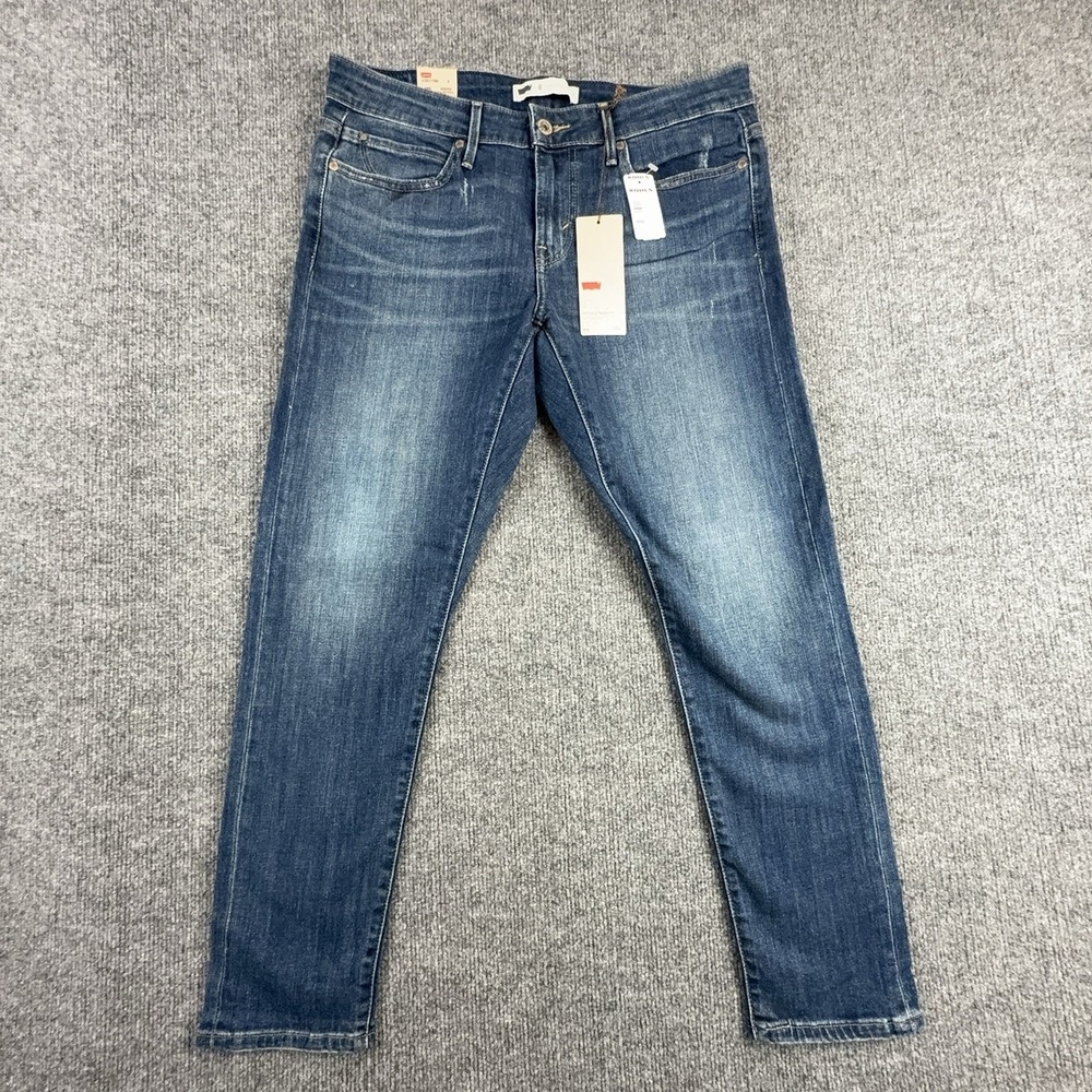 Levis Womens Boyfriend Skinny Jeans 6 Medium Blue Mid Rise Stretch 4100177560